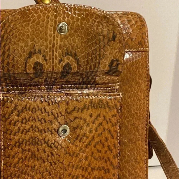 Handmade unisex  snakeskin leather briefcase - Picture 6 of 11